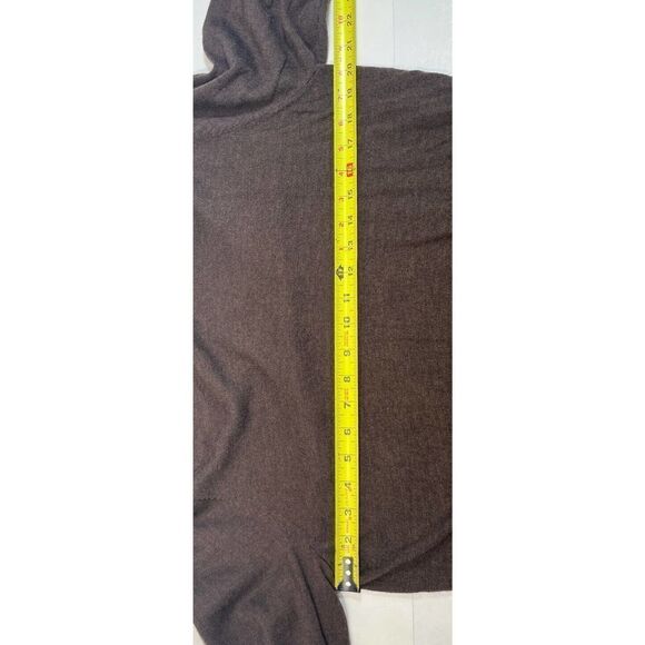 Joseph Abboud Extra Fine Merino Wool V Neck Sweater Size XL Brown Classy - Picture 5 of 10
